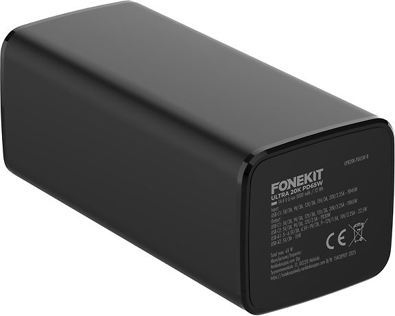 FoneKit Ultra 20K PD65W varavirtalähde, 20 000 mAh – kuva 5
