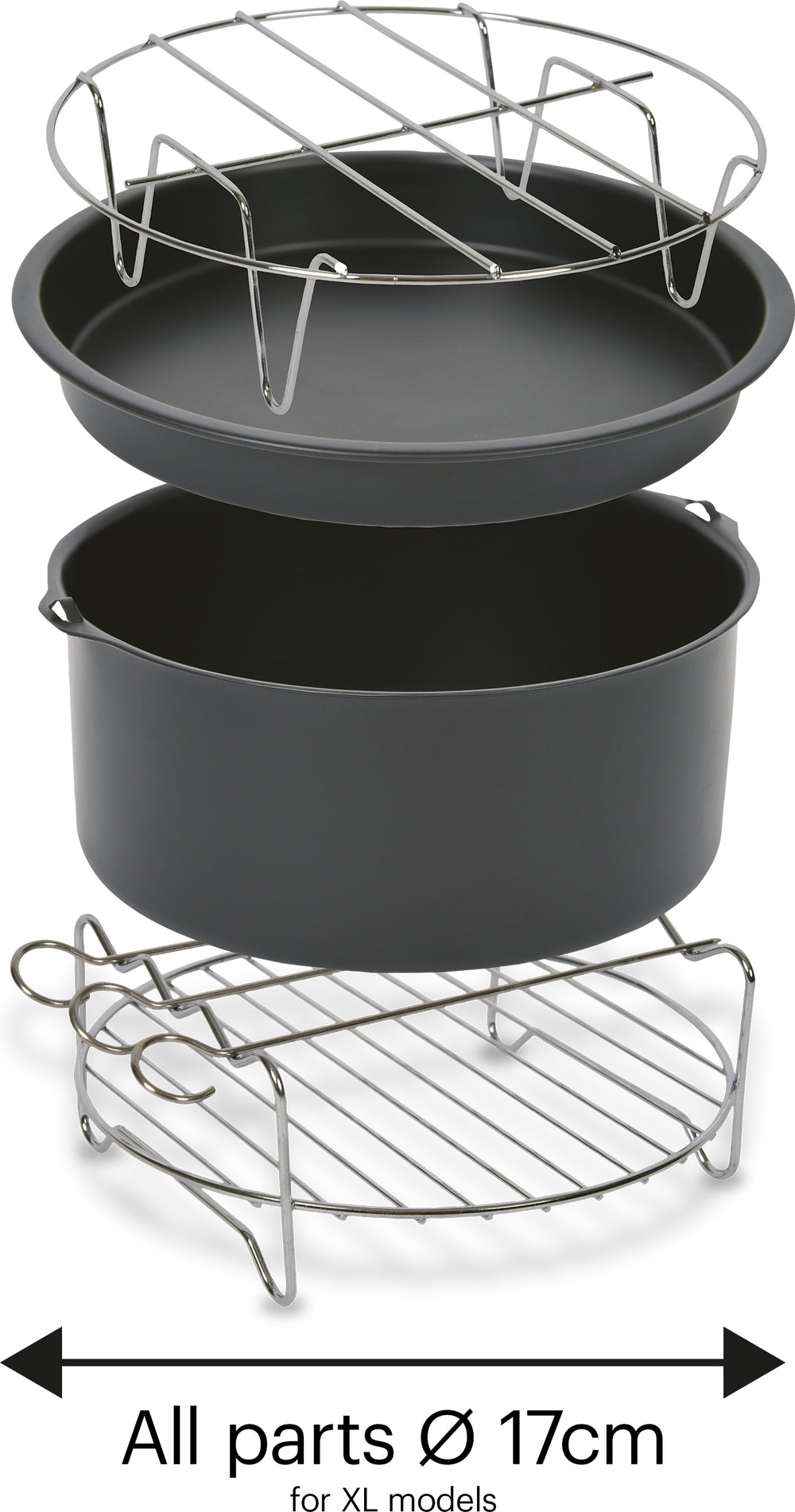OBH Nordica Easy Fry -lisävarustesetti OBH Nordica XL air fryer -malleihin