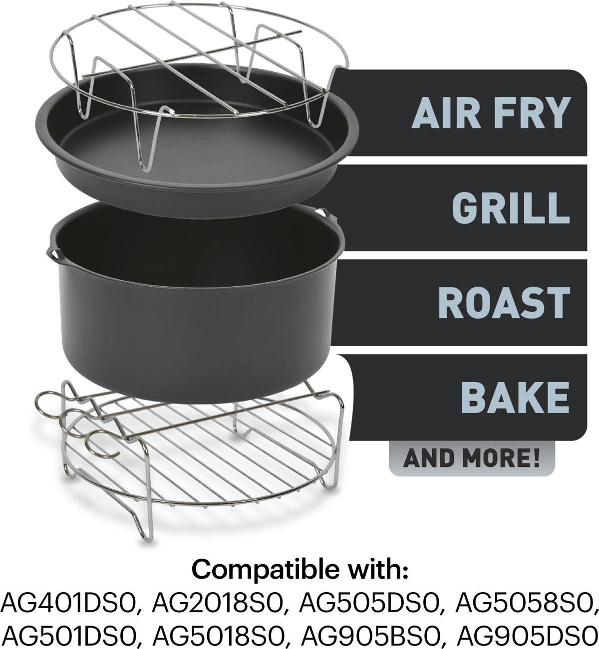 OBH Nordica Easy Fry -lisävarustesetti OBH Nordica XL air fryer -malleihin
