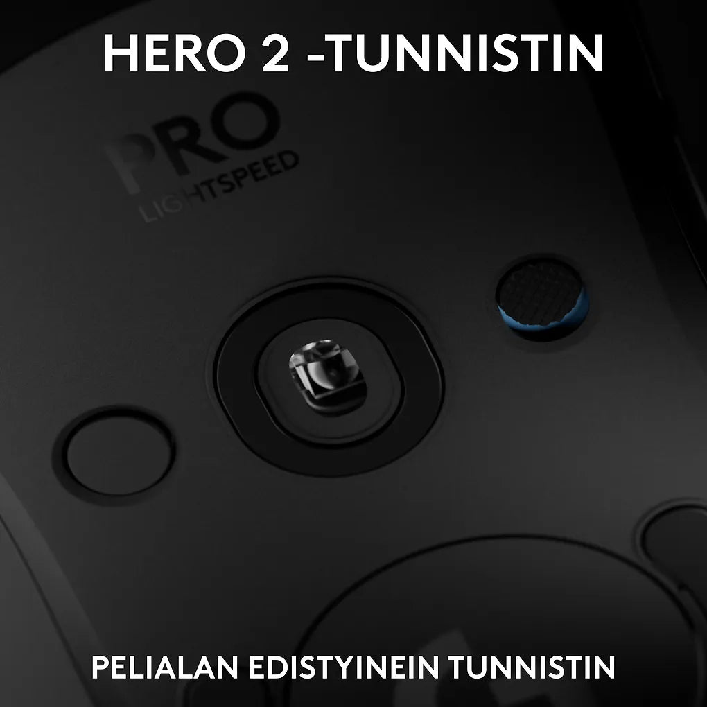 Logitech PRO 2 LIGHTSPEED spelmus, svart