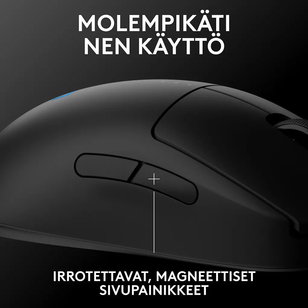 Logitech PRO 2 LIGHTSPEED spelmus, svart