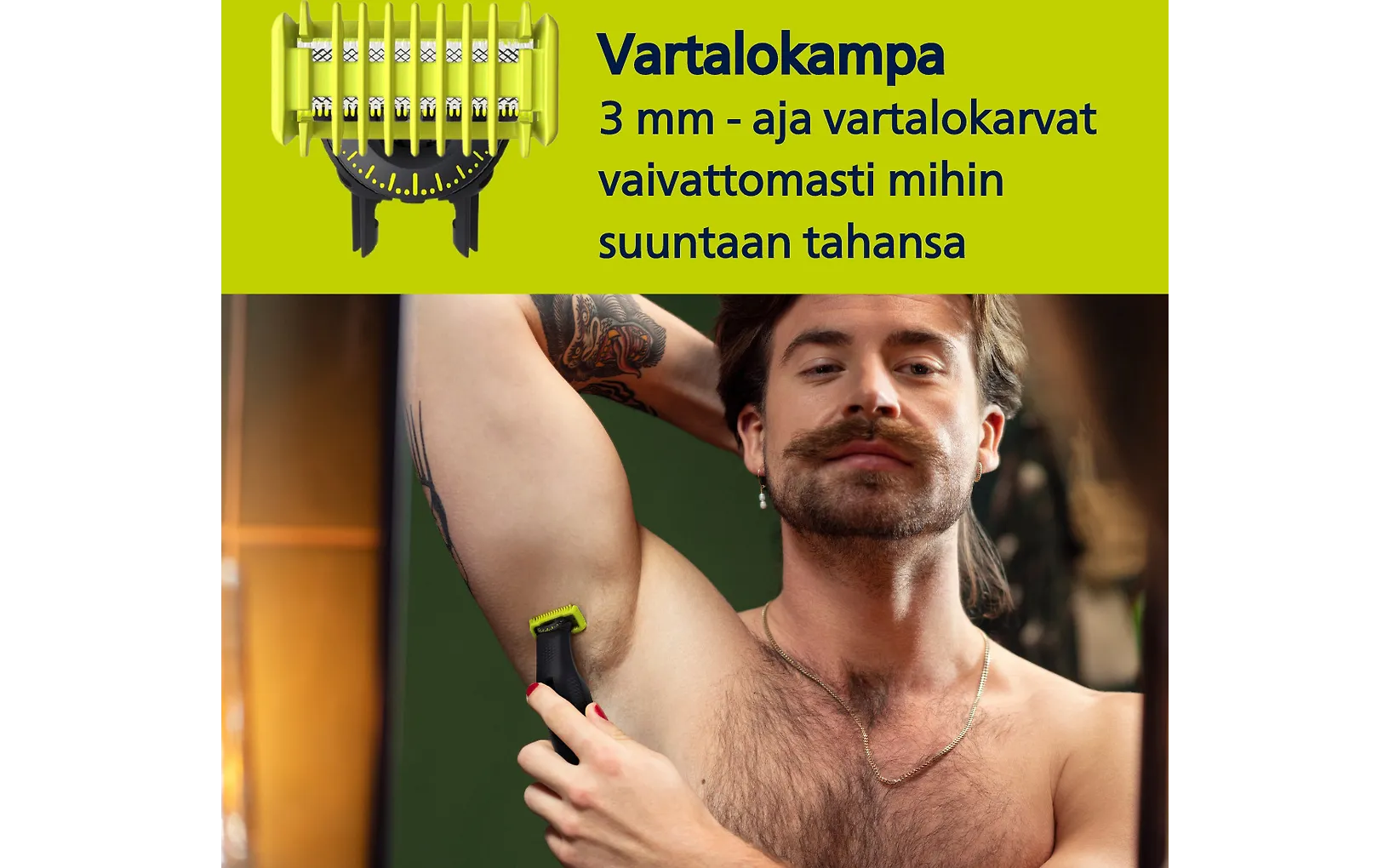 Philips OneBlade Pro 360 Face & Body QP6552/15 skägg- och kroppstrimmer
