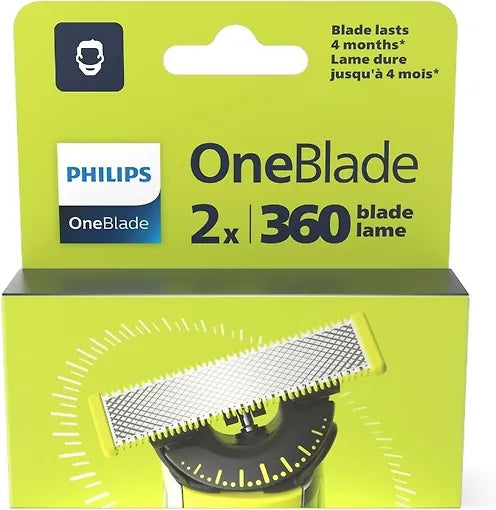 Philips OneBlade QP420/50 360 ersättningsblad, 2 st