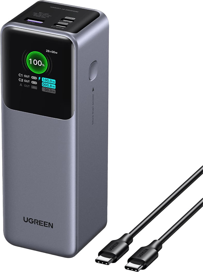UGREEN Nexode 25000 mAh Power Bank -varavirtalähde, 200W
