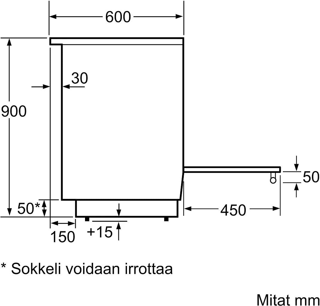 Bosch HLL090020U induktioliesi, valkoinen