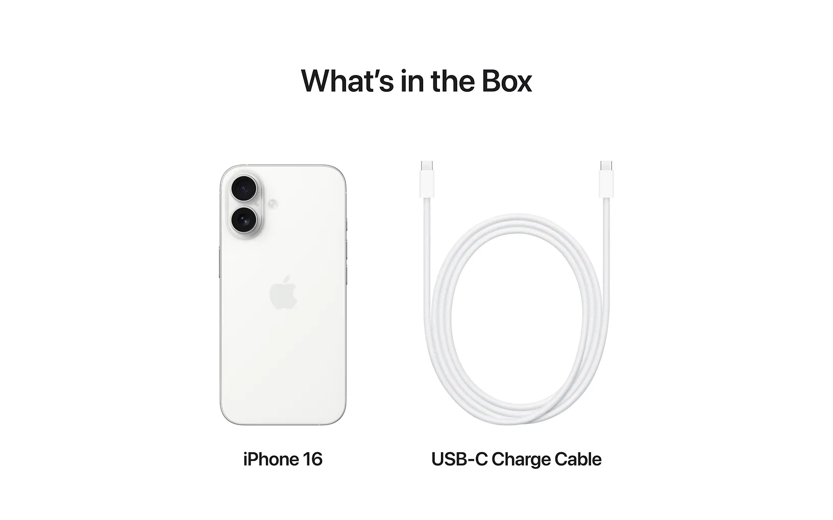 Apple iPhone 16 256 GB telefon, vit (MYEF3)