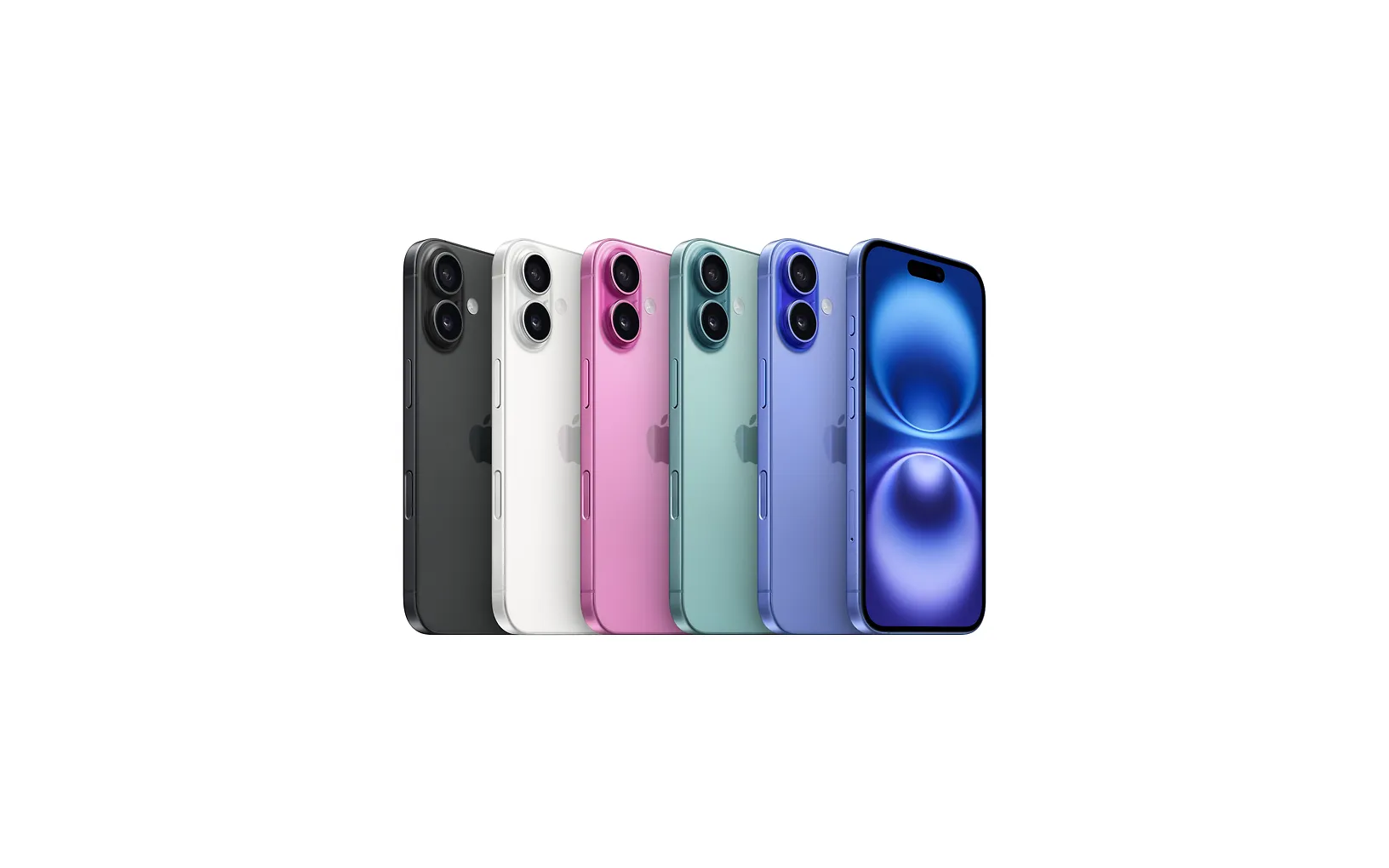 Apple iPhone 16 256 GB telefon, vit (MYEF3)