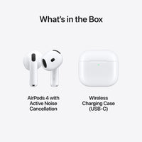 Apple AirPods 4 -nappikuulokkeet aktiivisella melunvaimennuksella (MXP93)