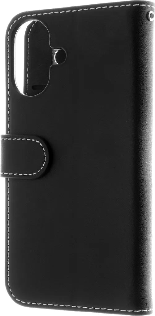 Insmat Exclusive Flip Case plånboksfodral, Apple iPhone 16, svart