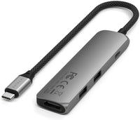 Satechi Slim USB-C-Hubi, 4 porttia, tähtiharmaa – kuva 5