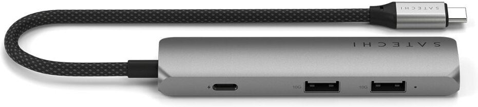 Satechi Slim USB-C-Hubi, 4 porttia, tähtiharmaa – kuva 6
