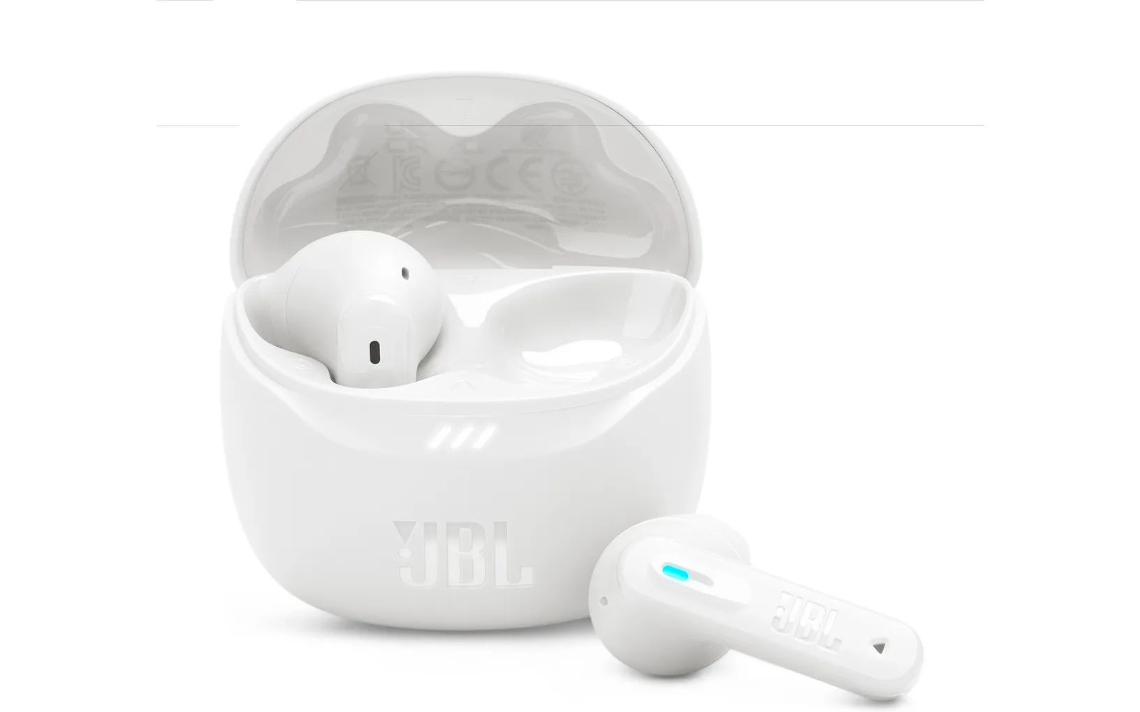 JBL Tune Flex 2 nappikuulokkeet aktiivisella melunvaimennuksella, valkoinen