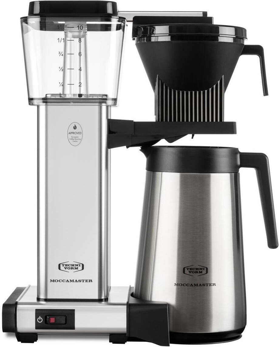 Moccamaster Auto Thermo kahvikeitin, Polished Silver