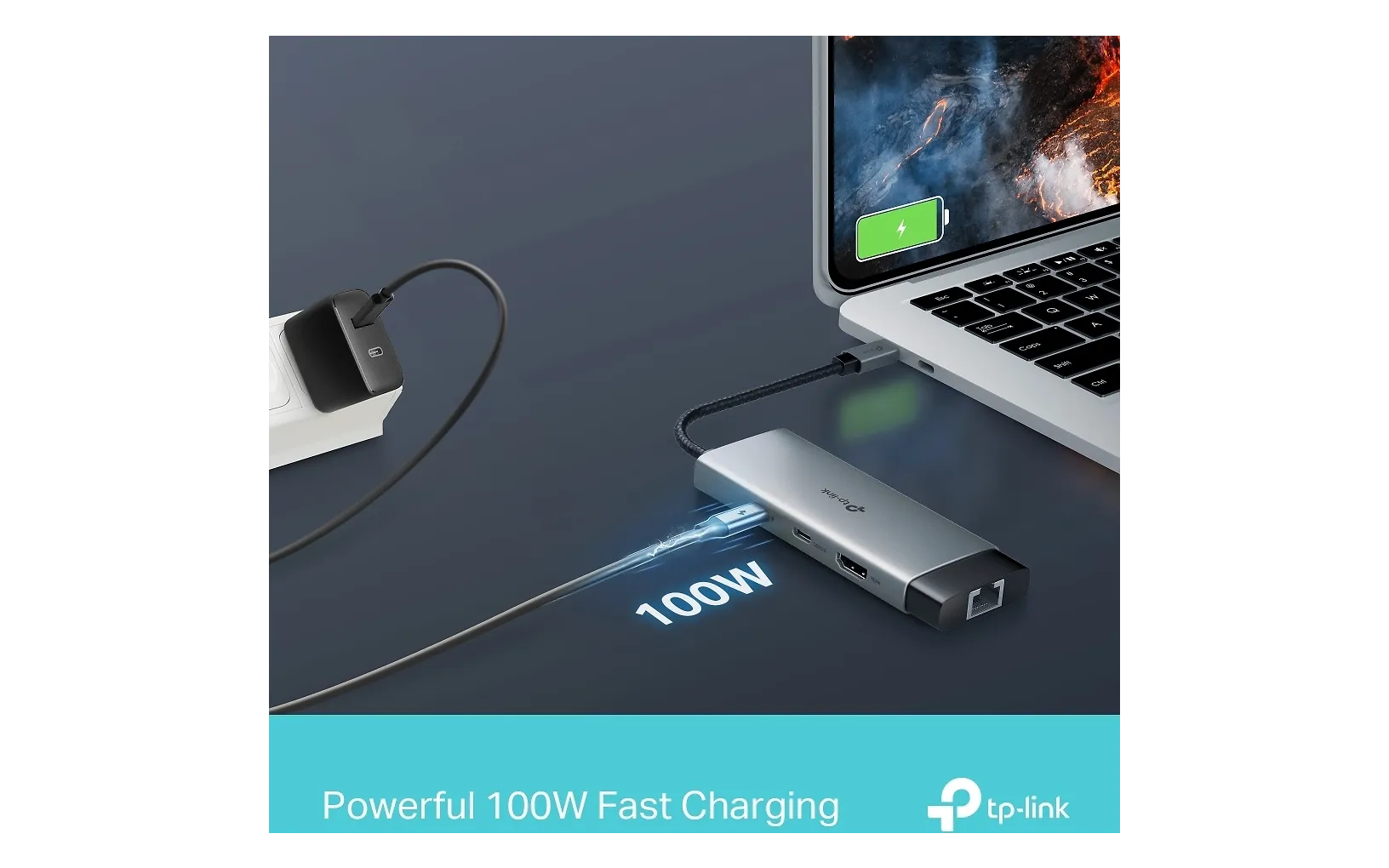 TP-LINK UH6120C 6 in 1 USB-C -Multiport ja gigabit ethernet -sovitin