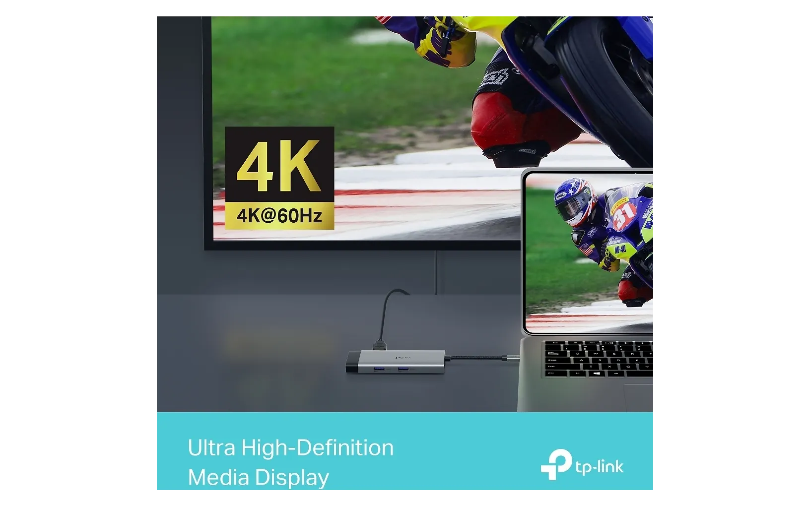 TP-LINK UH6120C 6 in 1 USB-C -Multiport ja gigabit ethernet -sovitin