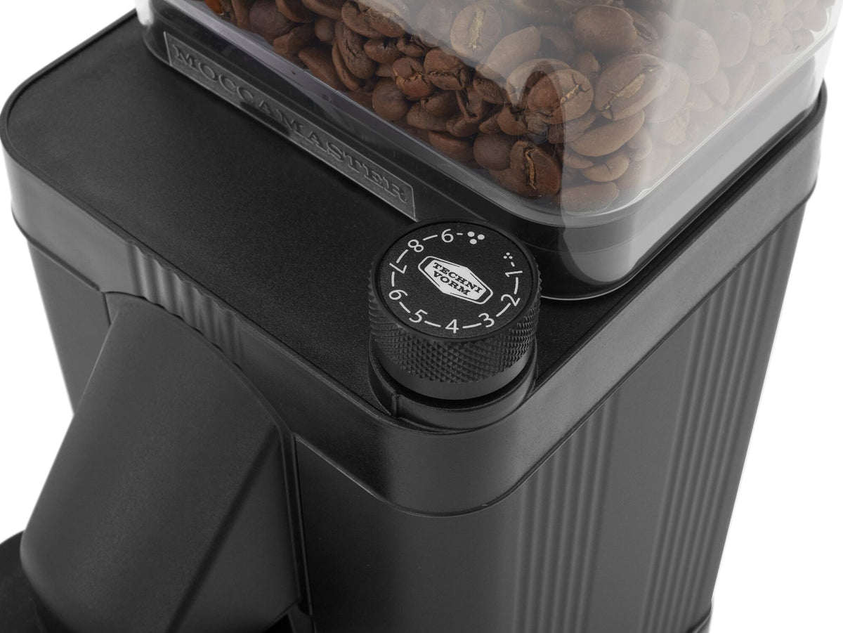 Moccamaster KM5 Burr kahvimylly, mattamusta
