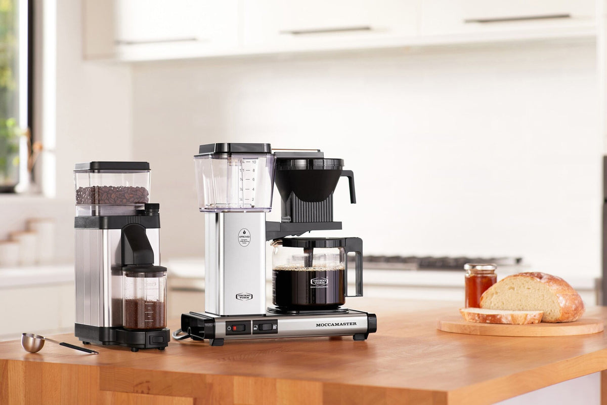 Moccamaster KM5 Burr kahvimylly, hopea