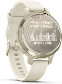 Garmin Lily 2 Active -älykello, 38 mm, vaalea kulta