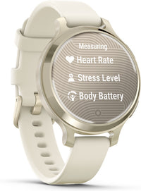 Garmin Lily 2 Active -älykello, 38 mm, vaalea kulta