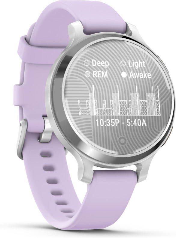 Garmin Lily 2 Active -älykello, 38 mm, hopea