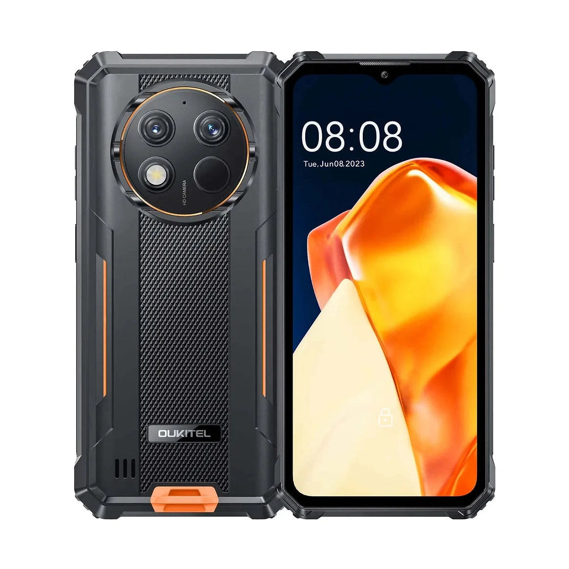 Oukitel G1 puhelin, 256/6 Gt, oranssi