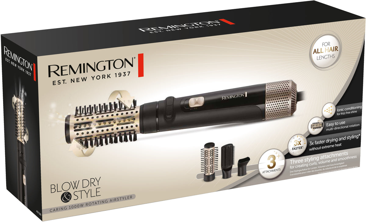 Remington AS7580 Blow Dry & Style 1000W pyörivä ilmakiharrin