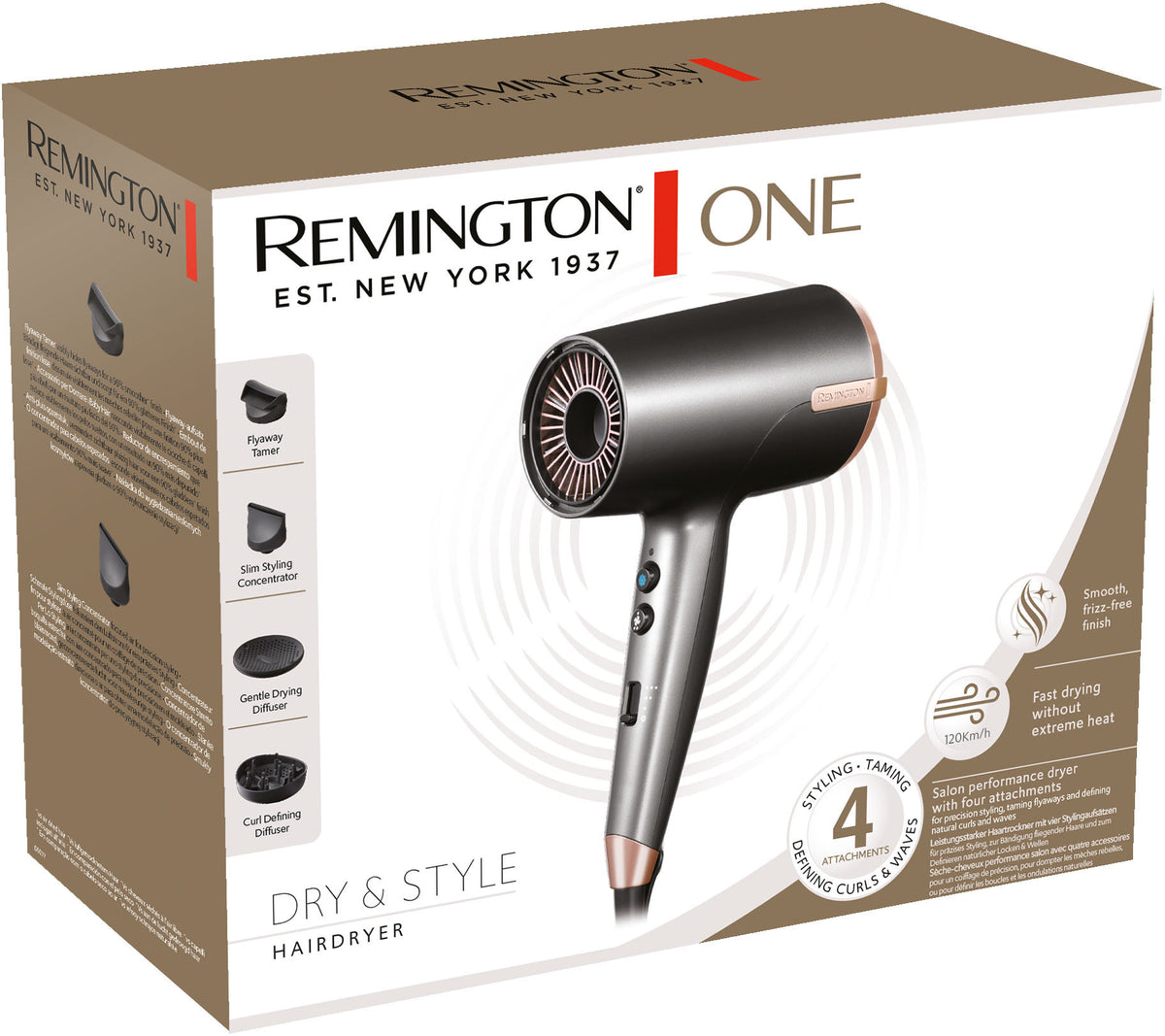Remington D6077 One Dry & Style hiustenkuivaaja – kuva 9