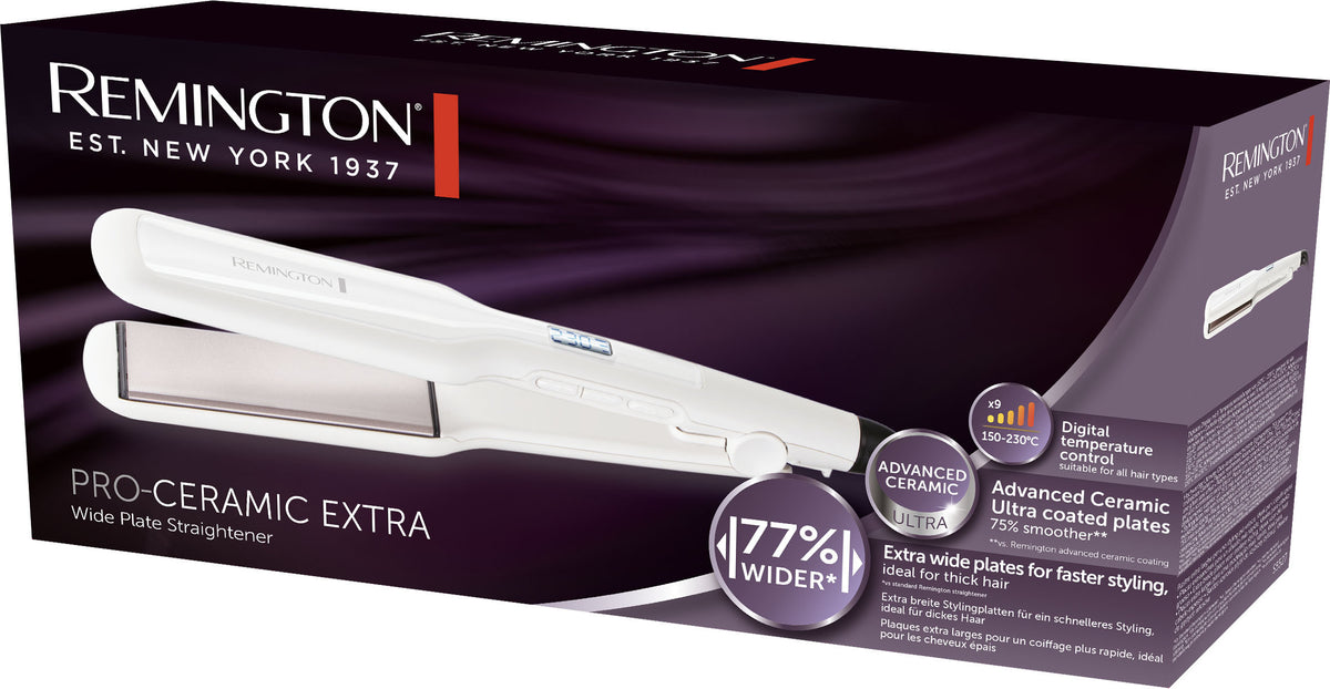 Remington S5527 PRO-Ceramic Extra leveä suoristusrauta
