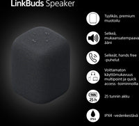 Sony Linkbuds Speaker Bluetooth-kaiutin, musta – kuva 2