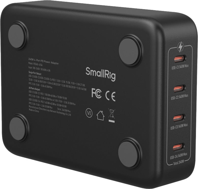 SmallRig 4752 240W 4-porttinen PD-virtalähde – 4