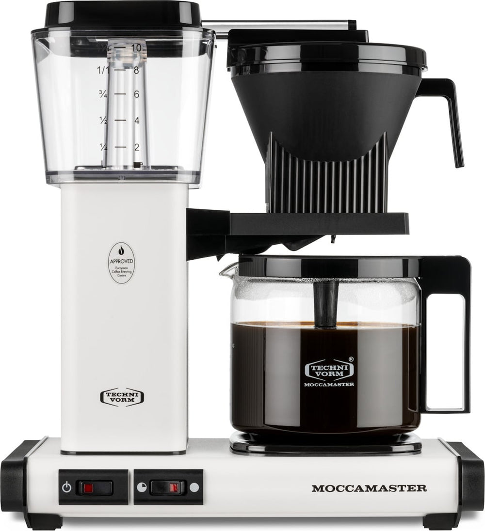 Moccamaster Automatic -kahvinkeitin, mattavalkoinen