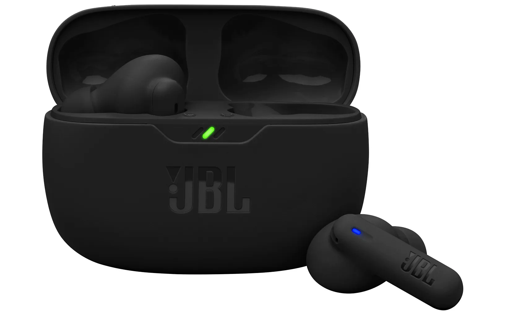 JBL Wave Beam 2 nappikuulokkeet aktiivisella melunvaimennuksella, musta
