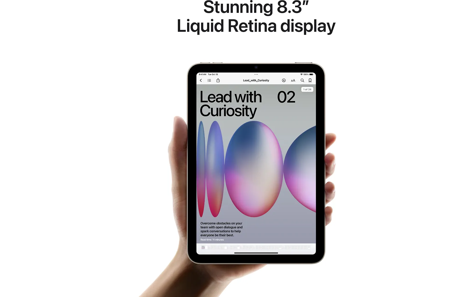 Apple iPad mini 128 GB WiFi 2024 -surfplatta, stjärngrå (MXN63)