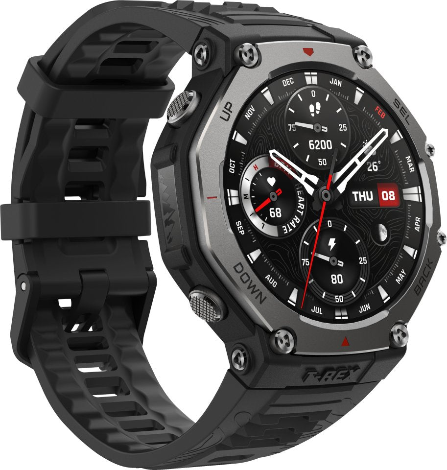Amazfit T-Rex 3 -älykello, 48,5 mm, musta