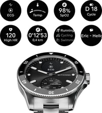Withings Scanwatch Nova älykello, 42 mm, musta