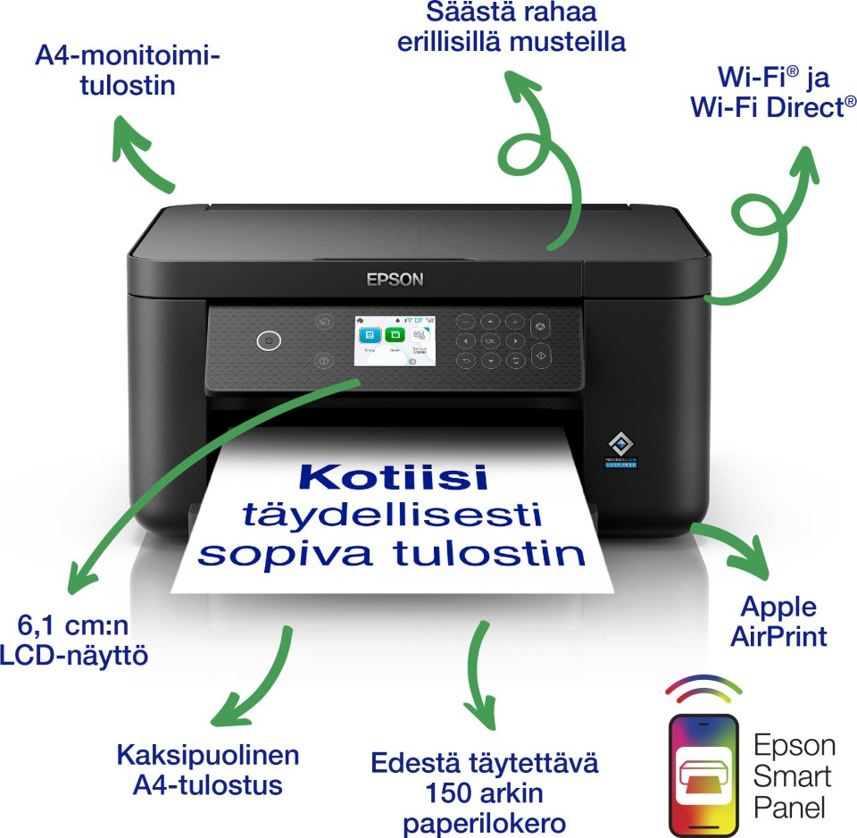 Epson Expression XP-5200 -langaton A4-monitoimitulostin