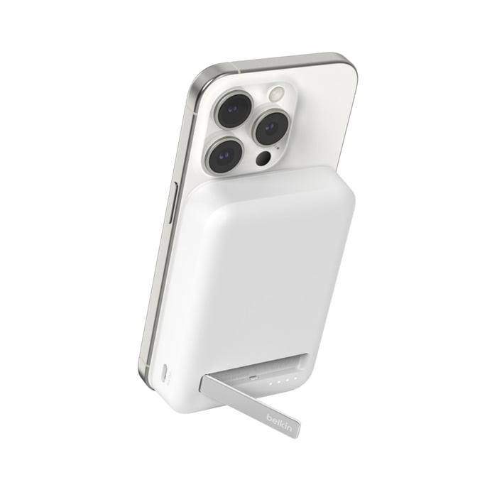 Belkin BoostCharge Pro Qi2 -varavirtalähde magneetilla, 10 000 mAh, valkoinen – kuva 1