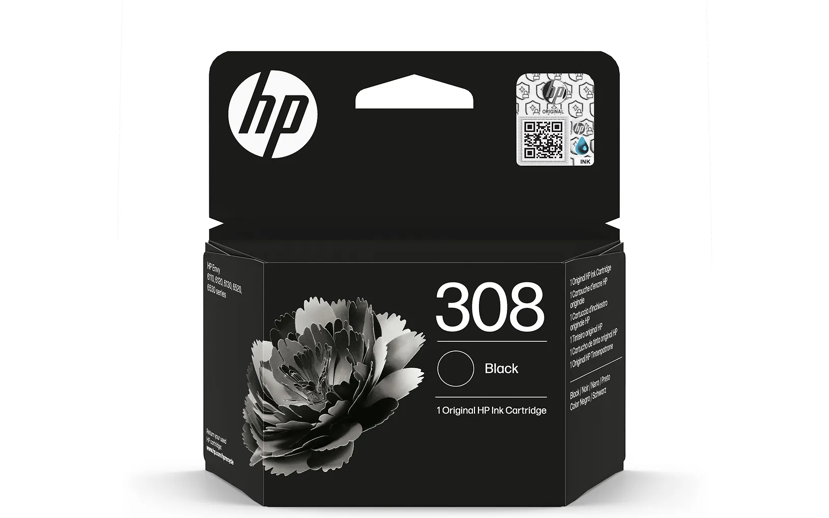 HP 308 -mustekasetti, musta - E-store.fi
