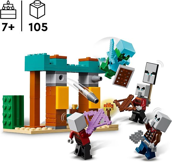 LEGO Minecraft 21267 – Pahalaisten aavikkopartio – kuva 2