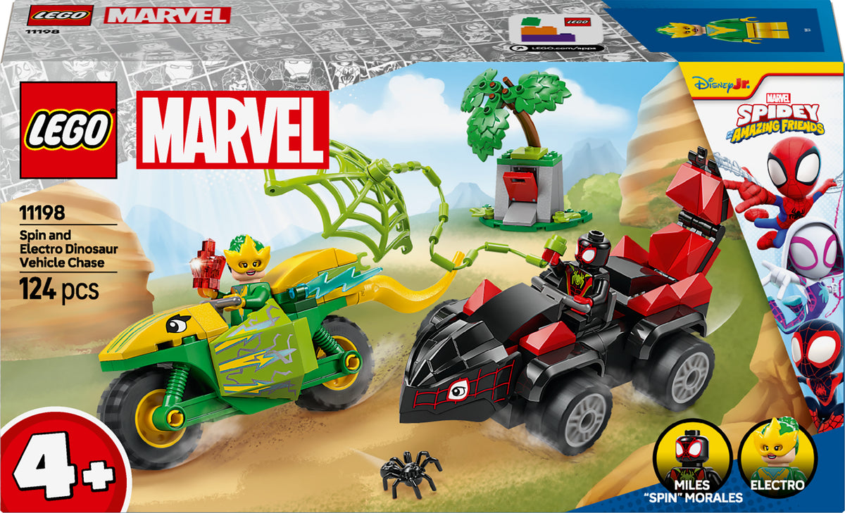 LEGO Super Heroes Marvel 11198 – Spin ja Electro: dinomenopelien takaa-ajo
