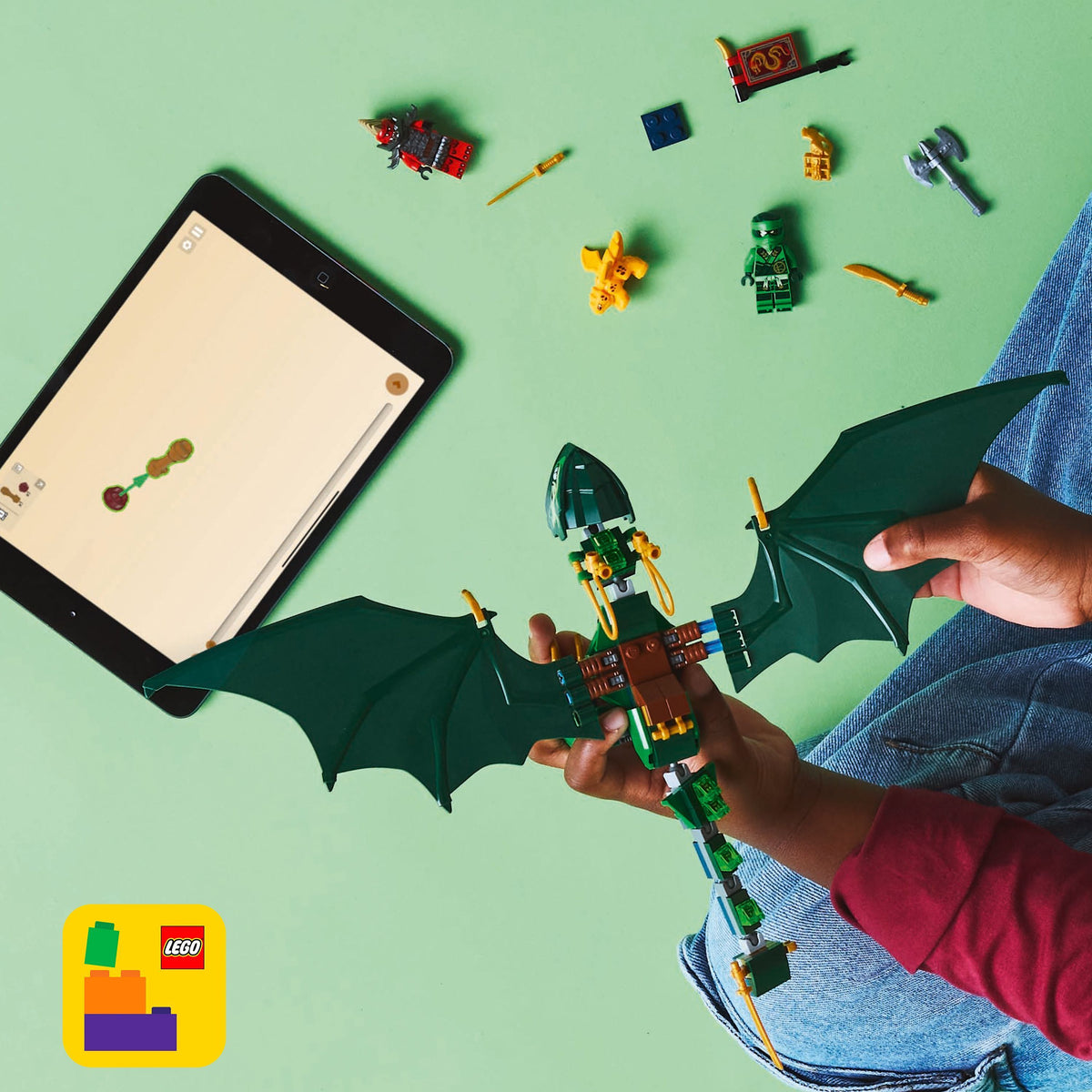 LEGO Ninjago 71829 – Lloydin metsänvihreä lohikäärme – kuva 7