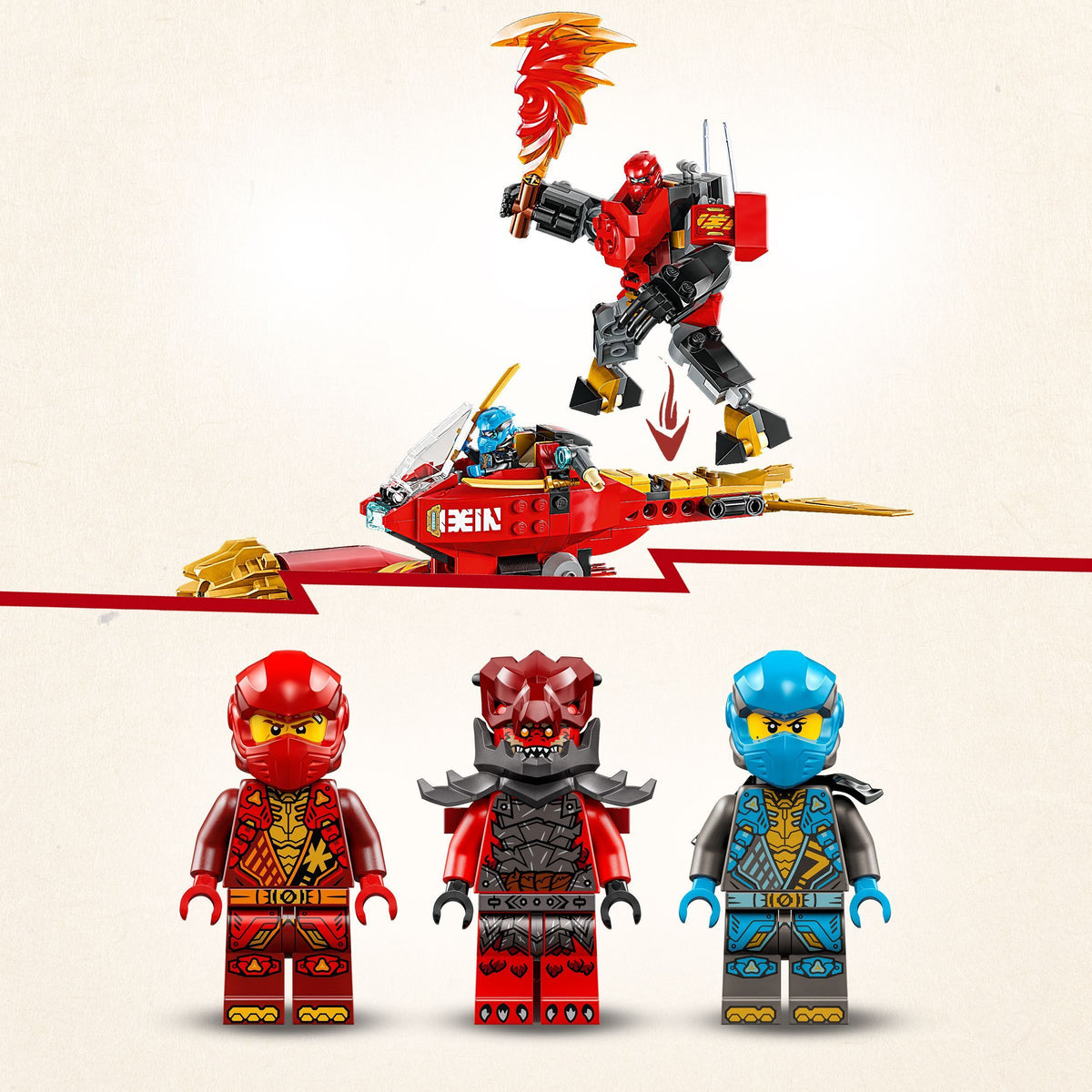 LEGO Ninjago 71830 – Kain myrskynratsastajarobotti – kuva 9