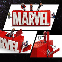 LEGO Super Heroes Marvel 76313 – MARVEL-logo ja minihahmot – kuva 5