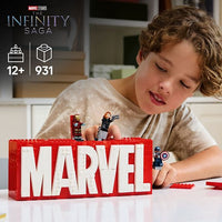 LEGO Super Heroes Marvel 76313 – MARVEL-logo ja minihahmot – kuva 3