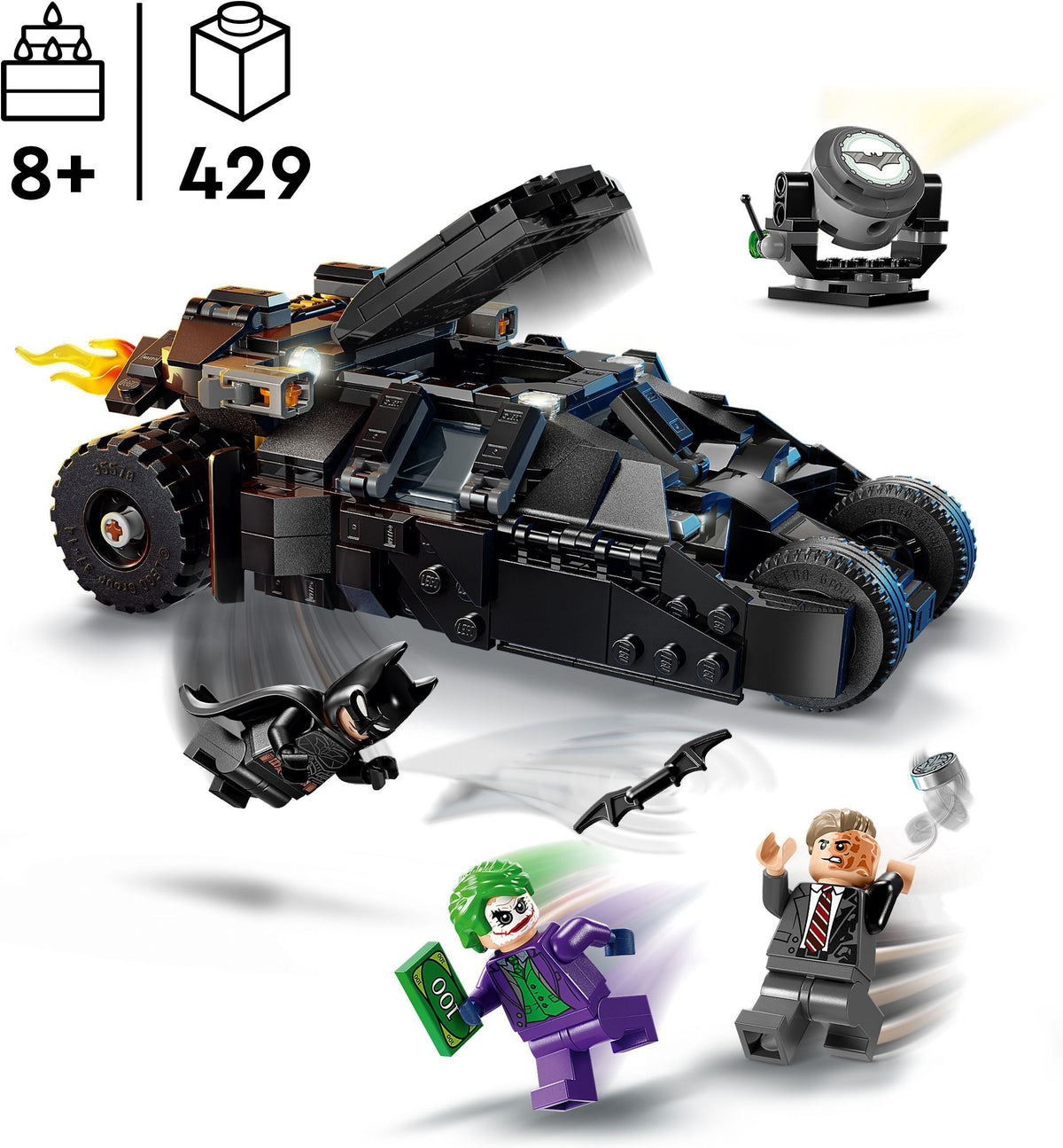 LEGO Super Heroes DC 76303 – Batman Tumbler vastaan Two-Face ja The Joker – kuva 2