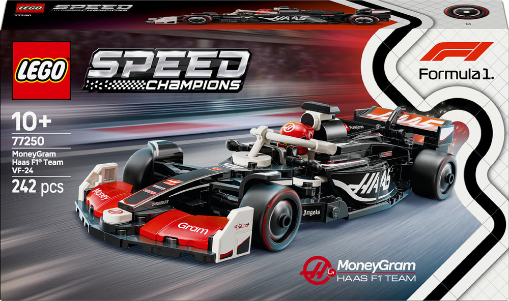 LEGO Speed Champions Speed 77250 – MoneyGram Haas F1® Team VF-24 ‑kilpa-auto 1