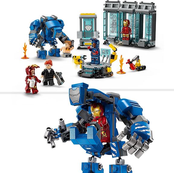 LEGO Super Heroes Marvel 76315 Iron Manin laboratorio: haarniskahuone – kuva 5