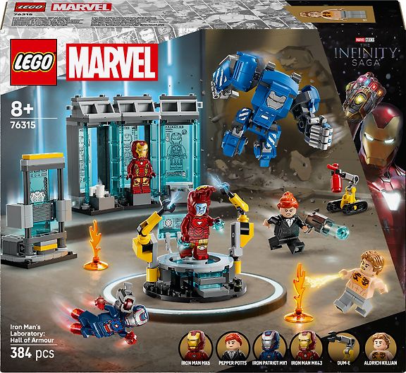 LEGO Super Heroes Marvel 76315 Iron Manin laboratorio: haarniskahuone – kuva 1