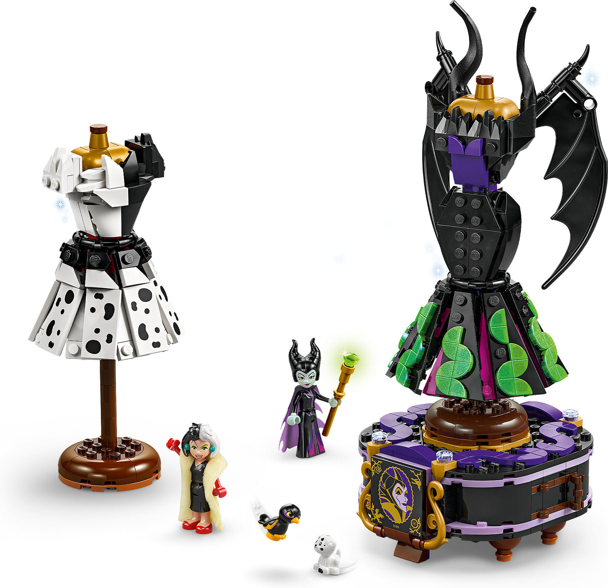 LEGO Disney Classic 43262 – Pahattaren ja Cruella De Vilin mekot – kuva 10