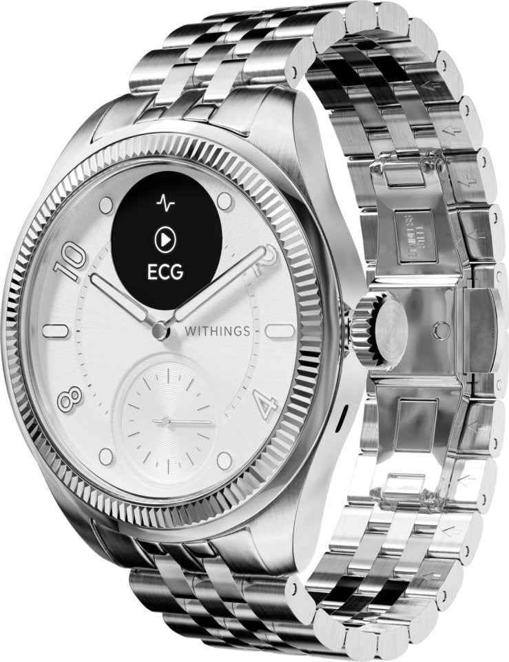 Withings Scanwatch Nova Brilliant älykello, 39 mm, valkoinen